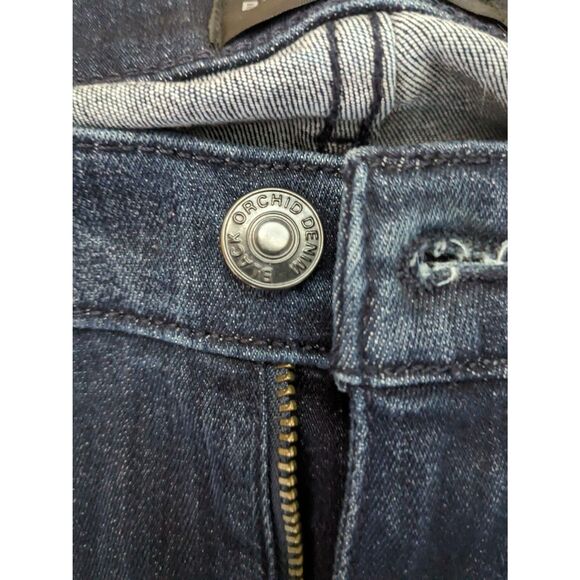 Black Orchid Womens Jeans Noah Ankle Fray Dark Wash Stretch Size 26 - Picture 5 of 6